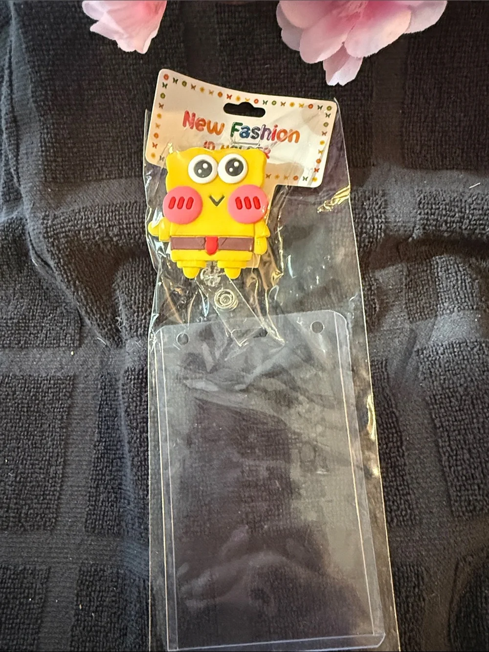 Yellow Owl Badge Reel ID Holder